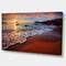 Designart - Stunning Ocean Beach at Sunset - Seashore Canvas Art Print